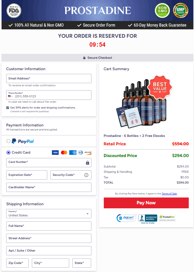 Prostadine-order-page